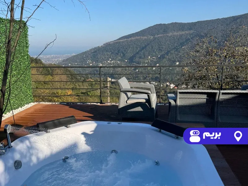 ویلا جکوزی دار جنگلی بیدمجنون