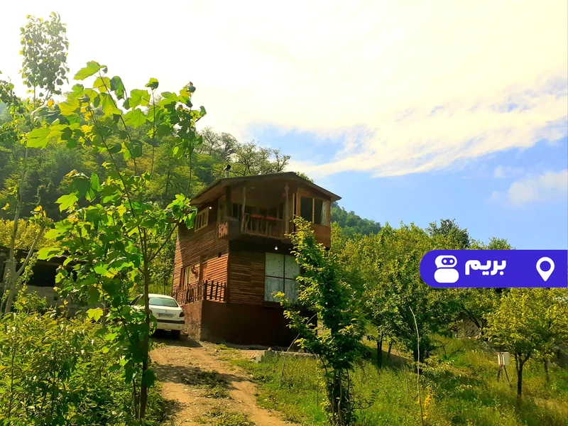 کلبه جنگلی دوبلکس جکوزی دار زرین دشت (۱)