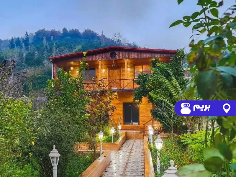 ویلا گلپر با دیزاین چوب با فوتبال دستی