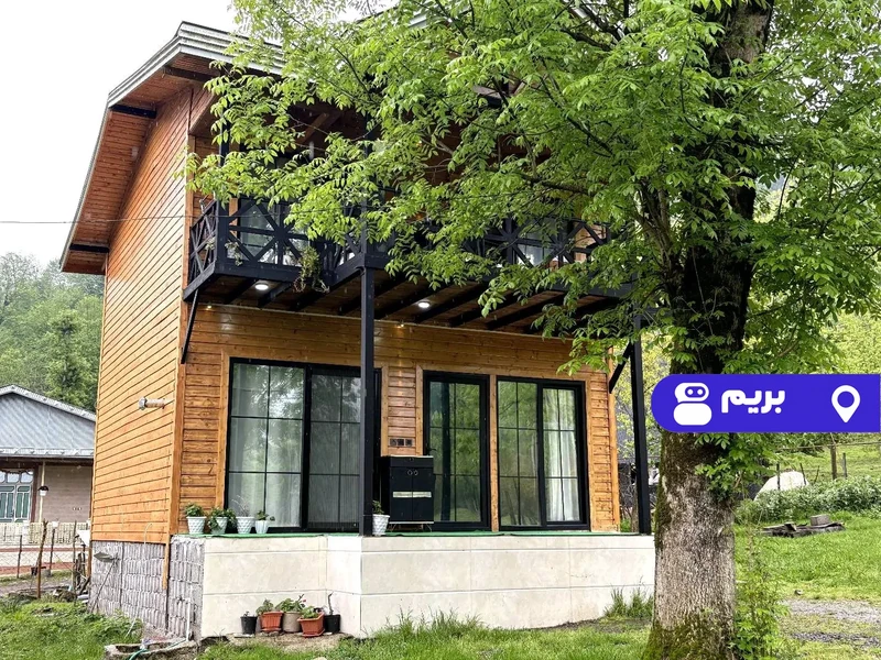 کلبه چوبی تک با جکوزی