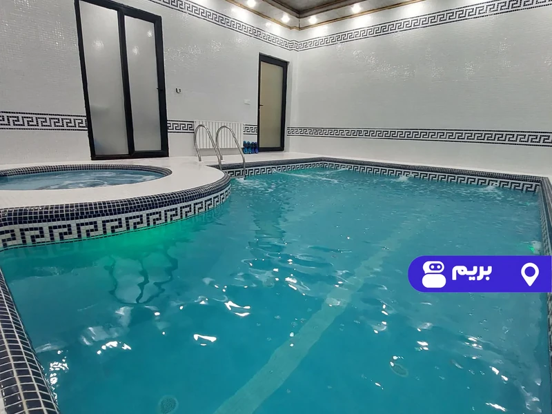 ویلا استخردار آبگرم نیلوفر با جکوزی و فوتبال دستی