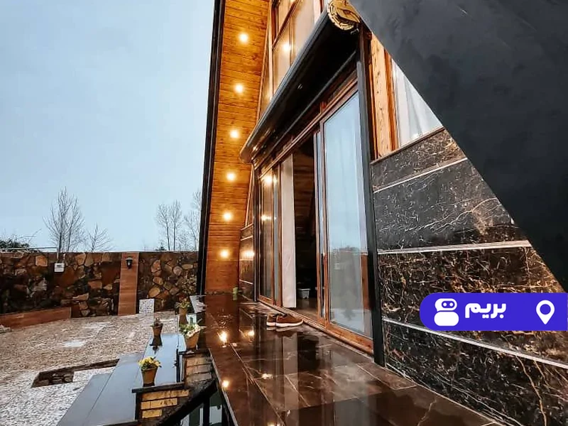 کلبه سوئیسی سنگی استخردار آبگرم نیاکان