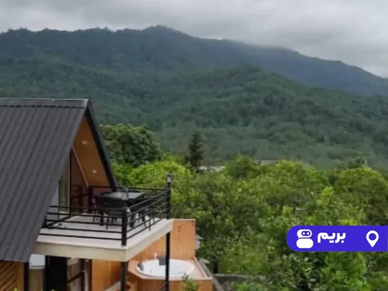کلبه سوئیسی باغِ بهشت با جکوزی
