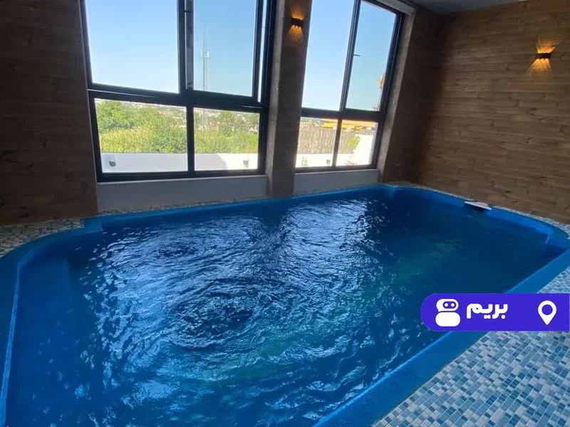 کلبه سوییسی استخر دار آبگرم شوکا