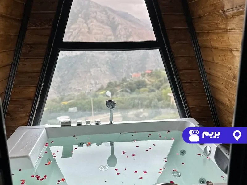کلبه سوئیسی چوبینه جکوزی دار(واحد 1)