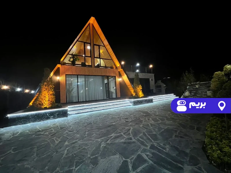 کلبه سوییسی استخردار آبگرم جاسمین با بیلیارد