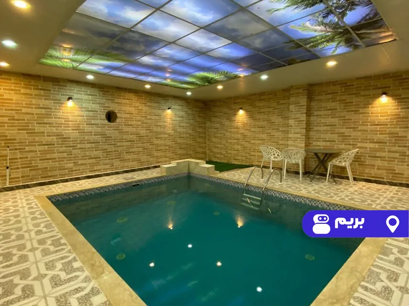 ویلا استخردار آبگرم ایلیا با فوتبال دستی