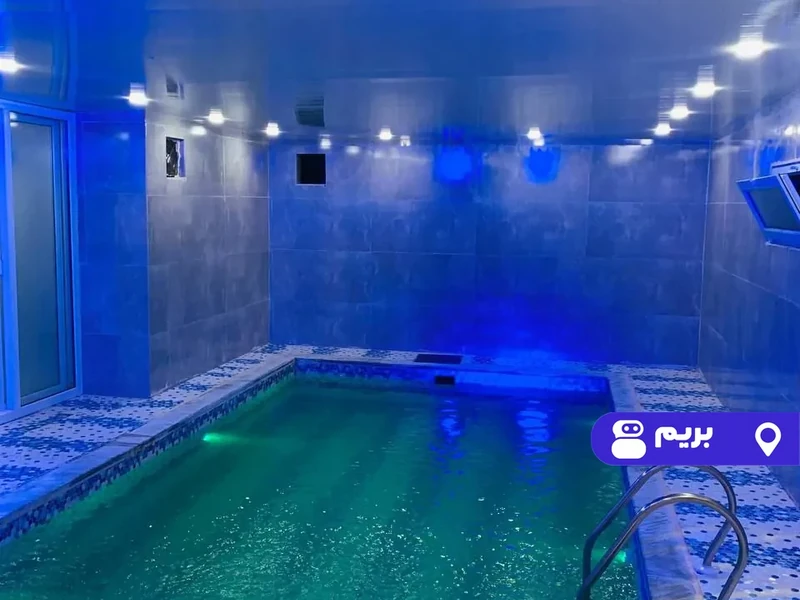 ویلا استخردار آبگرم یاس با فوتبال دستی