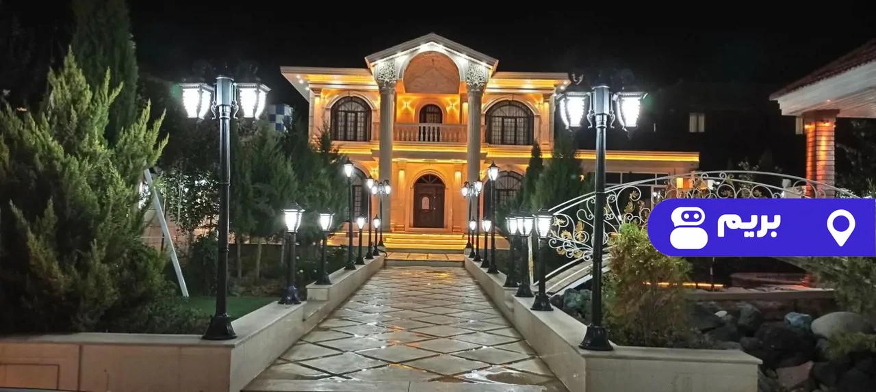 استخردار آبگرم عمارت آبشار با بیلیارد در چهارباغ