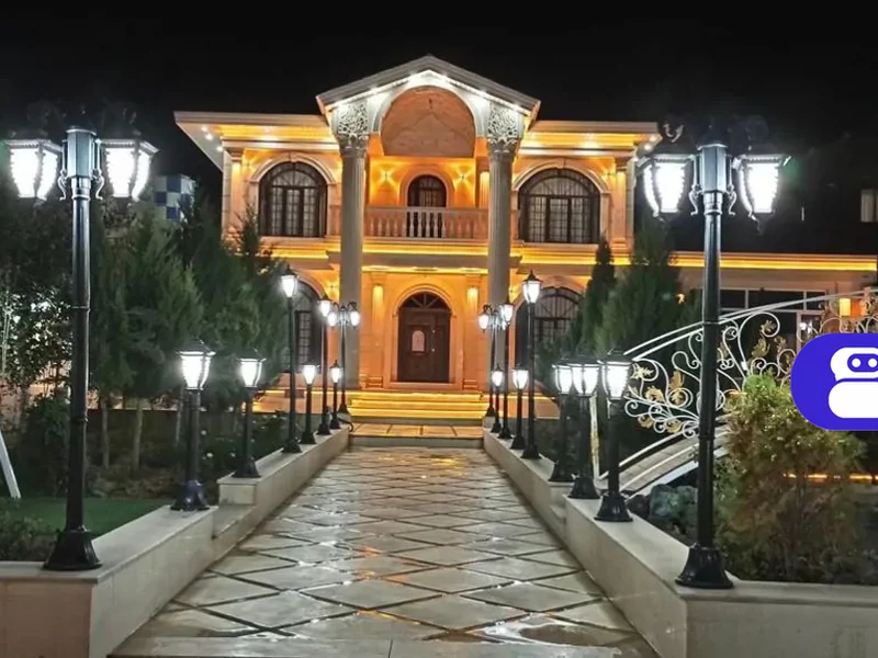 ویلا استخردار آبگرم عمارت آبشار با بیلیارد