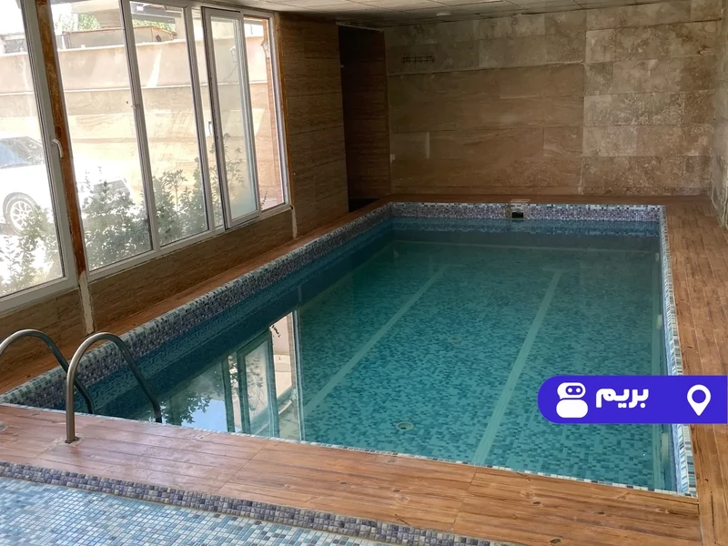ویلا استخردار آبگرم اطلسی با بیلیارد و فوتبال دستی