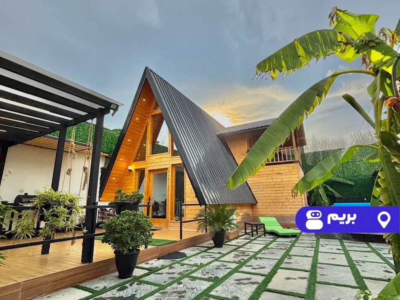 کلبه سوئیسی استخردار آبگرم گل آقا