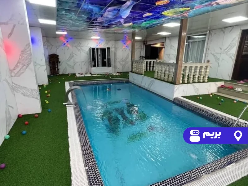ویلا استخردار آبگرم پوریا با فوتبال دستی