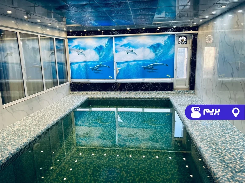 ویلا استخردار آبگرم باغچه