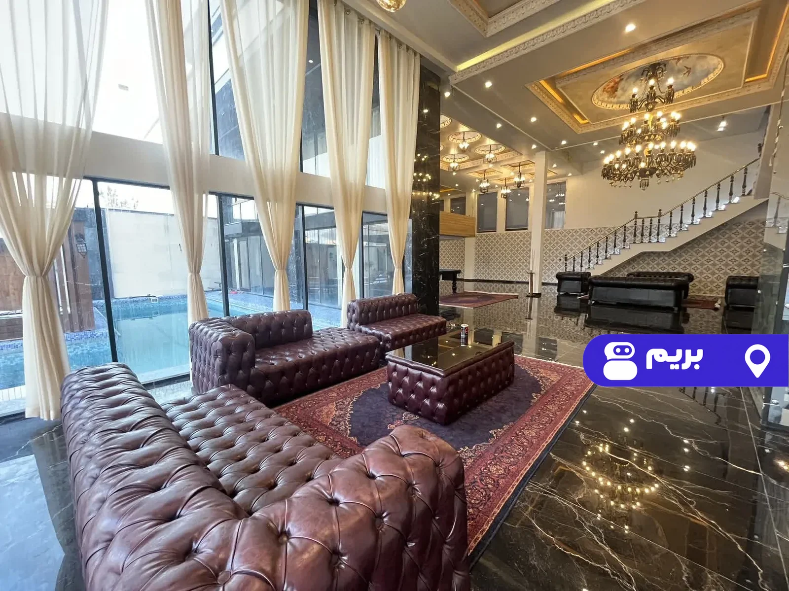 استخردار آبگرم عمارت رویال با بیلیارد مهرآباد در رودهن
