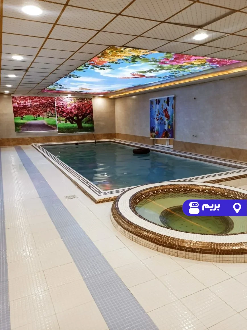 استخردار آبگرم دل آرا با بیلیارد در نیشابور