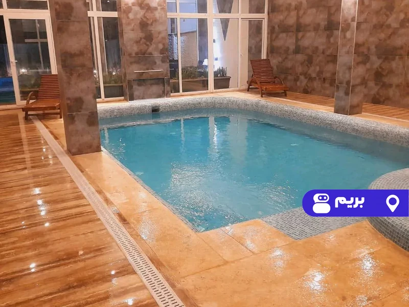 ویلا استخردار آبگرم مهر با فوتبالدستی