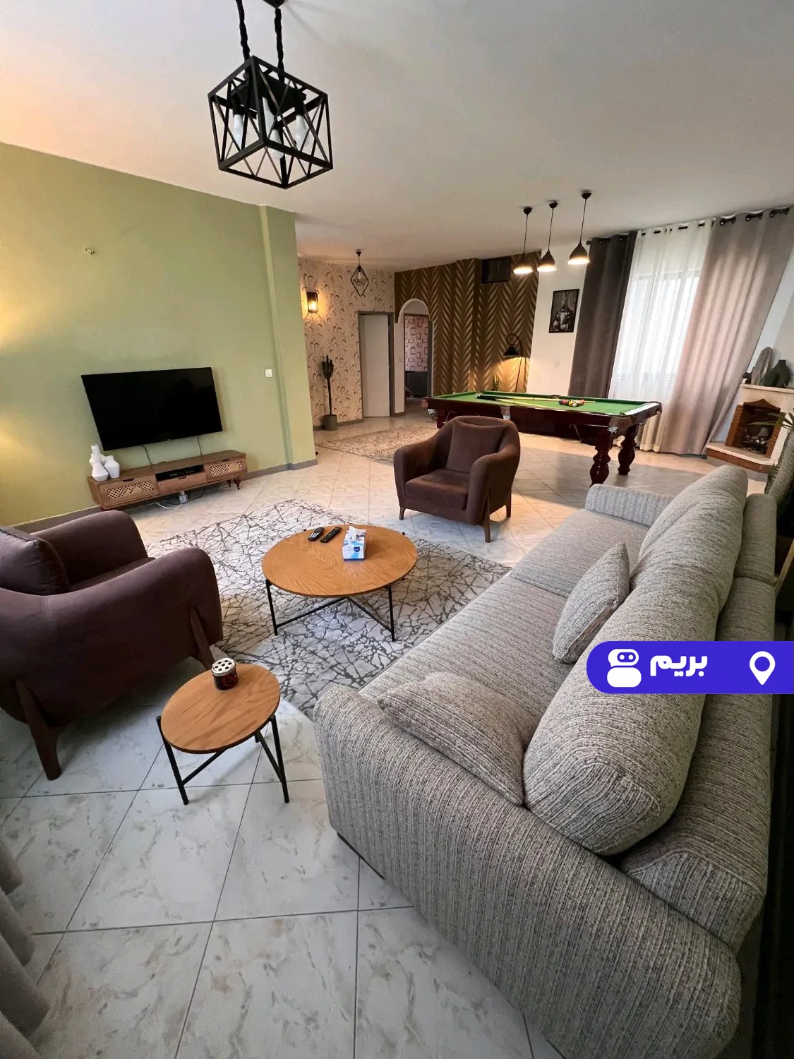 مبله سرو (2) در سعادت آباد با جکوزی و بیلیارد در تهران