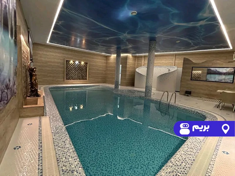 ویلا استخردار آبگرم عمارت گلشن با فوتبالدستی